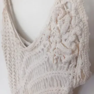 Vestido de crochet Stradivarius 2000s