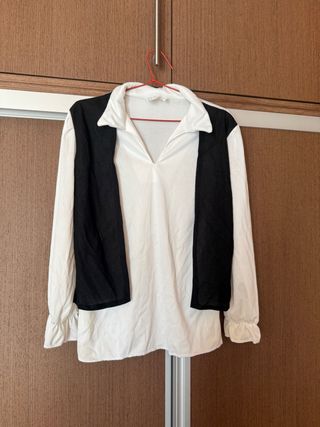 Disfraz Pirata Blanco y Negro Talla 130-140cm