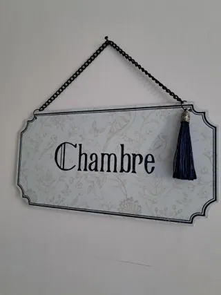 Placa decorativa Chambre
