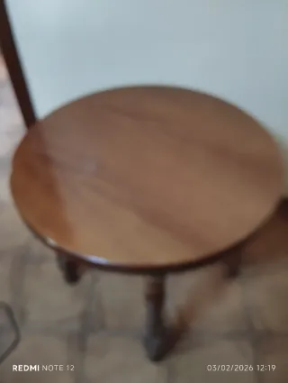 Mesa de camilla redonda madera
