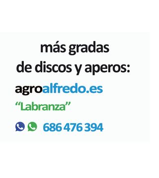 Gradas de discos 20 Discos y 24 Pulgadas.