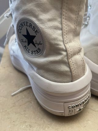 Bambas Converse Blancas Plataforma