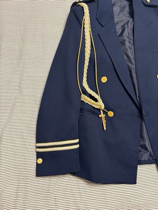 Chaqueta Comunión Azul con Dorado