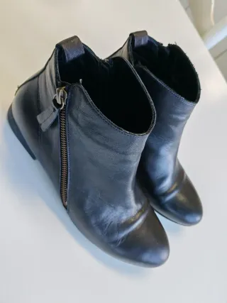 Botines Piel Mujer Talla 38 Negro