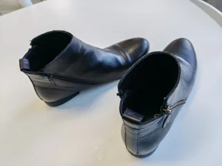 Botines Piel Mujer Talla 38 Negro