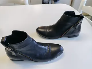 Botines Piel Mujer Talla 38 Negro