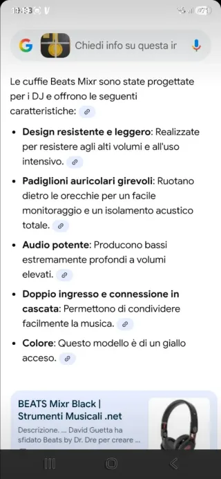 Cuffie Beats Mixr Gialle Nuove