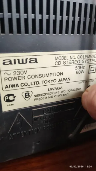 Radio Cassette CD Beige/Gris