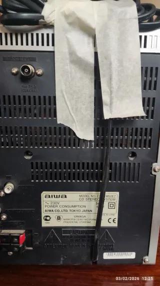 Radio Cassette CD Beige/Gris