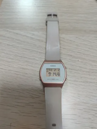 Reloj Casio señora beige y rosa