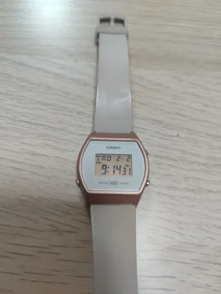 Reloj Casio señora beige y rosa