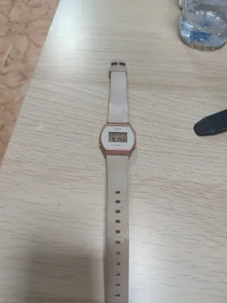 Reloj Casio señora beige y rosa