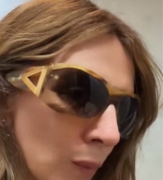 Gafas de sol Versace Marrones con aplique dorado