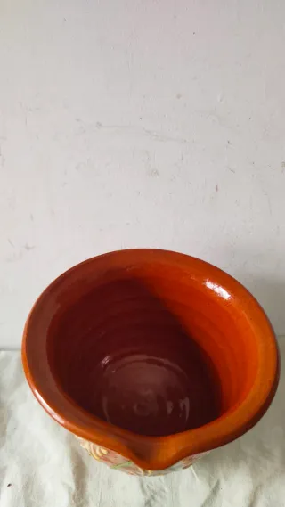 Mortero Cerámica Artesanal Antiguo