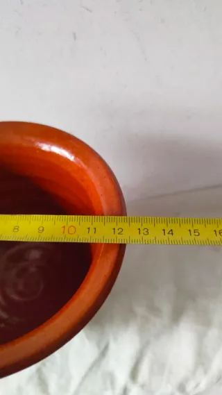 Mortero Cerámica Artesanal Antiguo