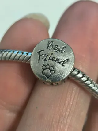 Charm Corazón Pareja Abrazada Plata