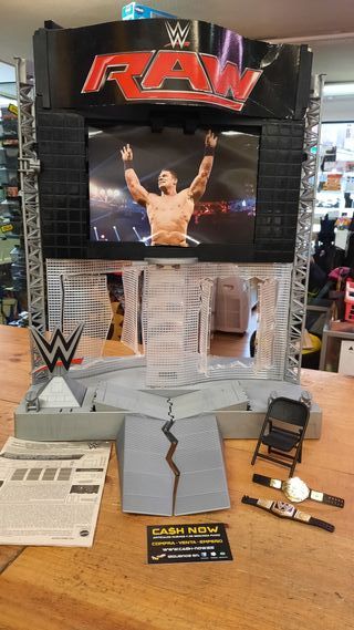 MATTEL WWE SMACK DOWN ESCENARIO JUGUETE MUÑECOS