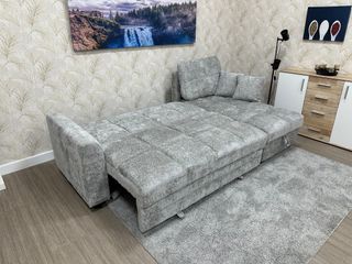 Sofá Cama Chaise Longue Gris