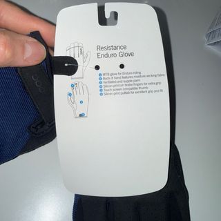 Guantes POC MTB Azul y Negro