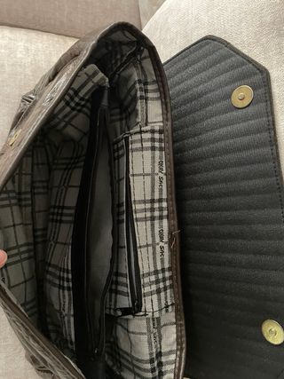 Bolso Okay Sac Marrón Piel y Ante