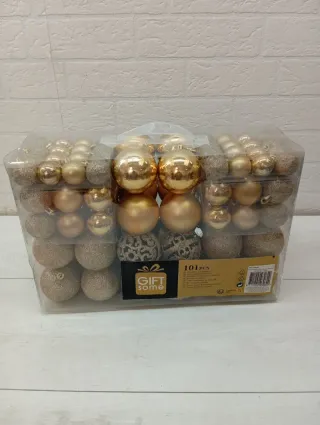 Bolas de Navidad Doradas 101 piezas