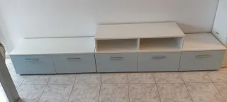 Mueble modular salón comedor blanco como nuevo