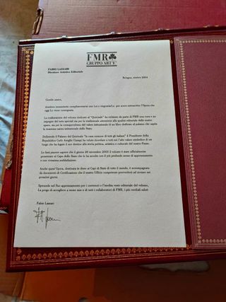 IL PALAZZO DEL QUIRINALE FMR CON CUSTODIA E DOCUME