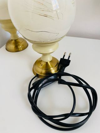 Lampade stile Cy Twombly Beige e Dorate