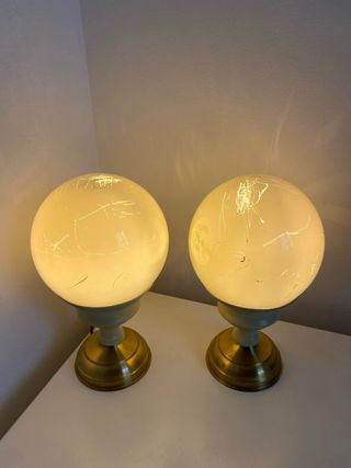 Lampade stile Cy Twombly Beige e Dorate