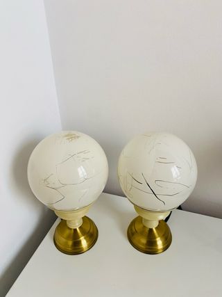 Lampade stile Cy Twombly Beige e Dorate