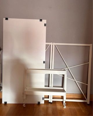 Escritorio blanco plegable