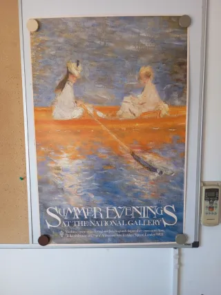 Póster vintage Summer Evenings National Gallery,