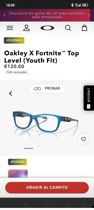Gafas de vista azules Oakley young