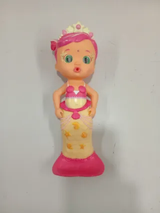 Muñeca Sirena Rosa y Amarilla