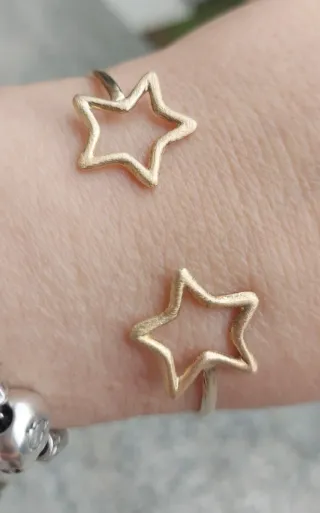 Bracciale aperto argento 925 stelle