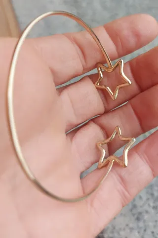 Bracciale aperto argento 925 stelle