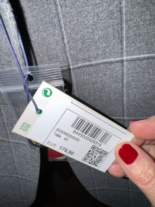 AMERICANA GRIS A CUADROS