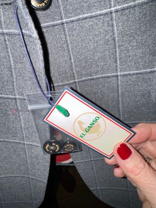 AMERICANA GRIS A CUADROS