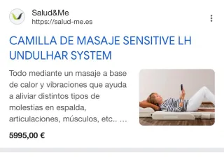 Camilla de masajes profesional