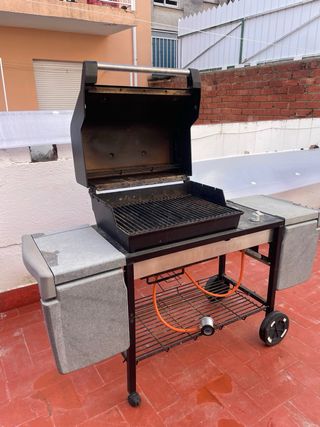 Barbacoa de gas con ruedas