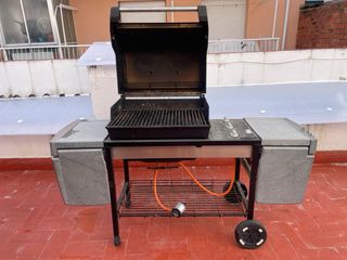 Barbacoa de gas con ruedas
