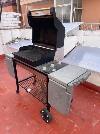 Barbacoa de gas con ruedas