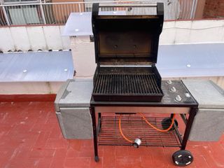 Barbacoa de gas con ruedas