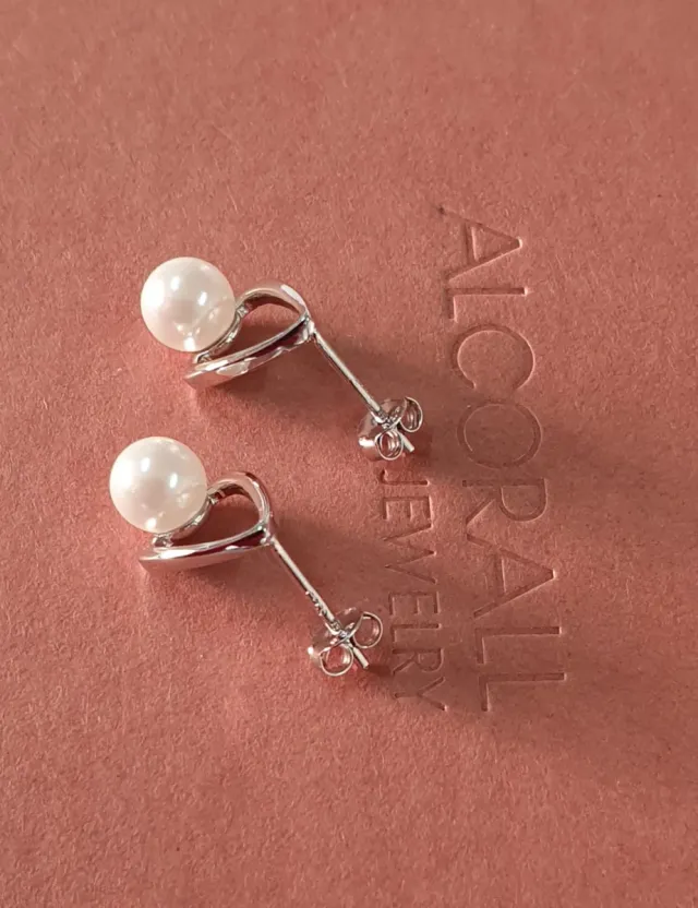 Pendientes PLATA Y PERLAS SWAROVSKI