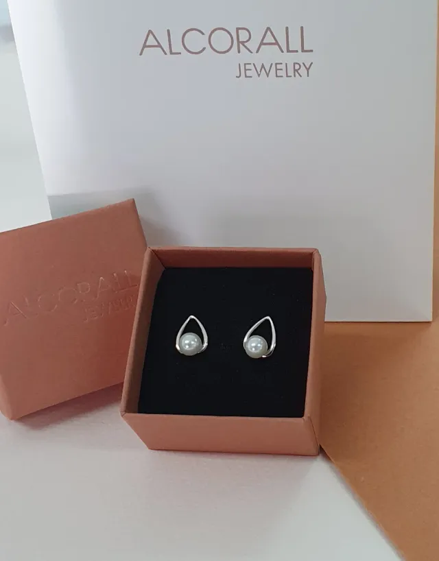 Pendientes PLATA Y PERLAS SWAROVSKI