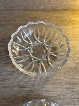 Caja/2Platitos Cristal Italiano Vintage