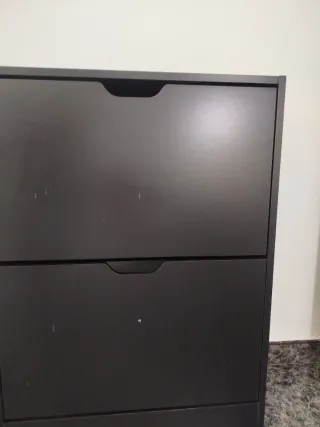 Mueble Zapatero Pared Negro