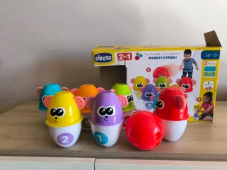Juego Bolos Chicco Monkey Strike 2 en 1