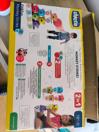 Juego Bolos Chicco Monkey Strike 2 en 1