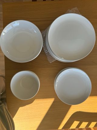 Vajilla Ikea Porcelana Blanca